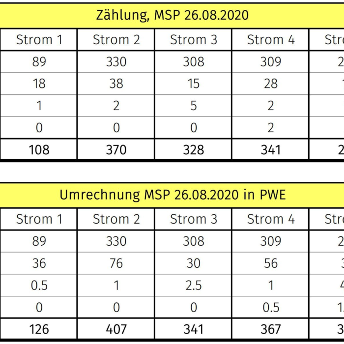 Auswertung Gossau